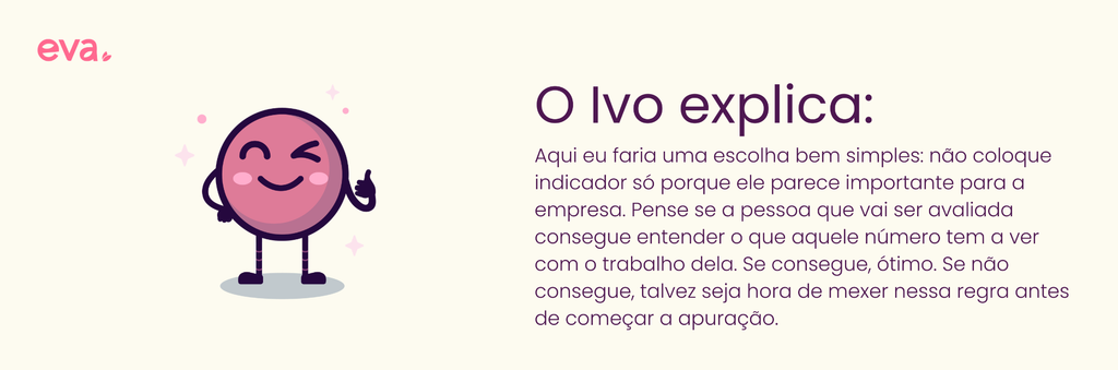 Ivo explica que os indicadores de PPR precisam ser mensuráveis e deixar claro o que será avaliado, como o resultado será medido e qual meta deve ser alcançada